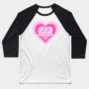 Angel Number 222 Heart Aura Baseball T-Shirt